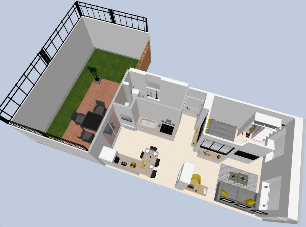로리앙 Le P'Tit Atelier, Terrasse Privative 아파트 외부 사진